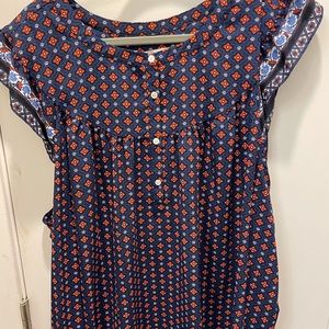 Loft short sleeve blouse